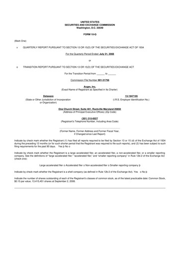 Thumbnail Argan 10-Q Quarterly Report FY 