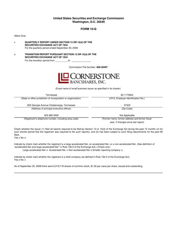 Thumbnail SmartFinancial (SmartBank) 10-Q Quarterly Report FY 