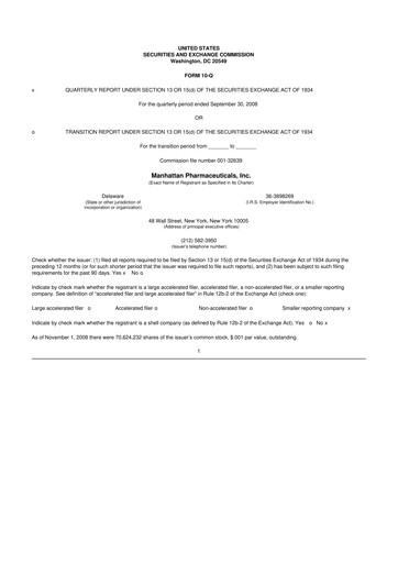 Thumbnail TG Therapeutics 10-Q Quarterly Report FY 