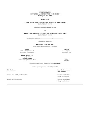 Thumbnail Emerson 10-K Annual Report 