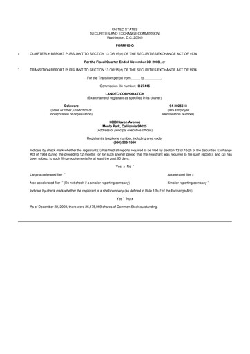 Thumbnail Lifecore Biomedical 10-Q Quarterly Report FY 