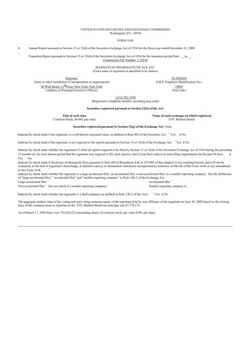 Thumbnail TG Therapeutics 10-K Annual Report 