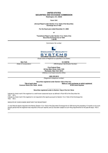 Thumbnail DSS, Inc. (Document Security Systems) 10-K Annual Report 