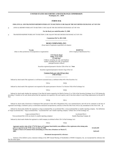 Miniature Envela Corporation 10-K Rapport annuel 