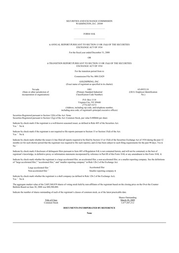 Thumbnail Comstock Inc. 10-K Annual Report 