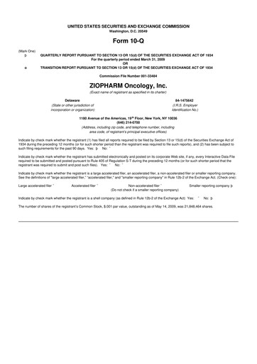 Vorschaubild Alaunos Therapeutics 10-Q Quartalsbericht  