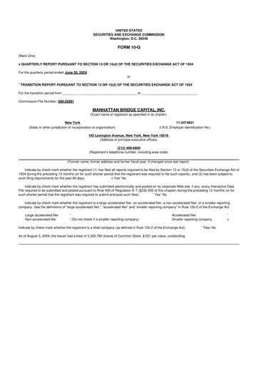 Vorschaubild Manhattan Bridge Capital
 10-Q Quartalsbericht  