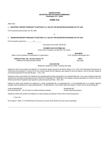 Vorschaubild Usio 10-Q Quartalsbericht  