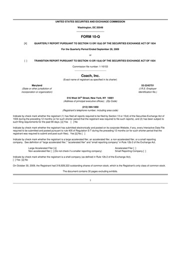 Miniature Tapestry 10-Q Rapport trimestriel  