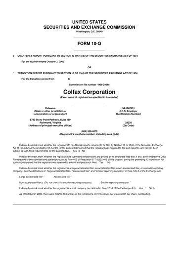 Miniature Enovis 10-Q Rapport trimestriel  
