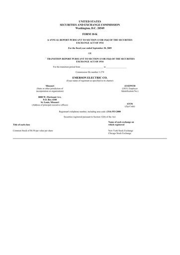 Thumbnail Emerson 10-K Annual Report 