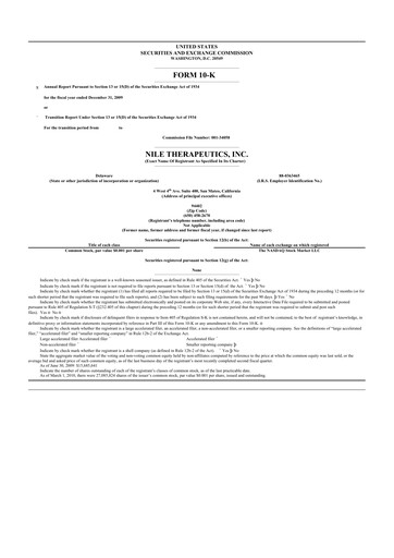 Miniature Capricor Therapeutics
 10-K Rapport annuel 