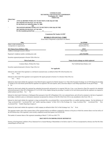 Thumbnail SB Financial Group 10-K Annual Report 