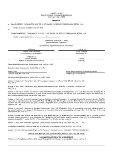 Thumbnail NRC Health
 10-K Annual Report 
