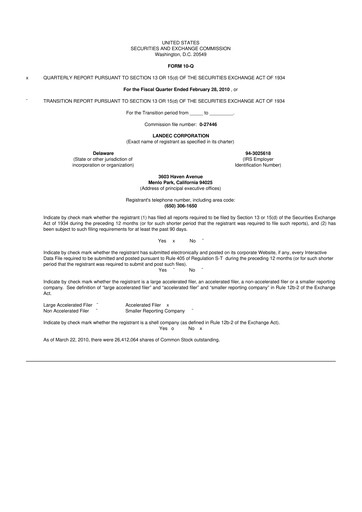 Thumbnail Lifecore Biomedical 10-Q Quarterly Report FY 