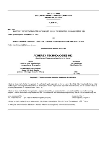 Miniature Fennec Pharmaceuticals 10-Q Rapport trimestriel  