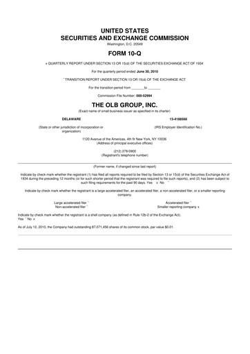Thumbnail OLB Group 10-Q Quarterly Report FY 