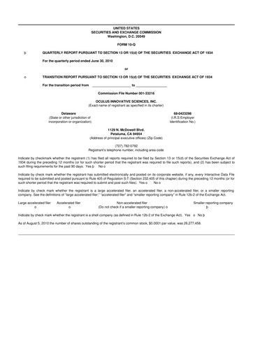 Thumbnail Sonoma Pharmaceuticals 10-Q Quarterly Report FY 