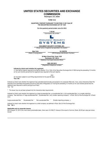 Thumbnail DSS, Inc. (Document Security Systems) 10-Q Quarterly Report FY 