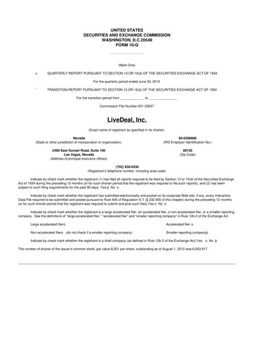 Thumbnail Live Ventures 10-Q Quarterly Report FY 