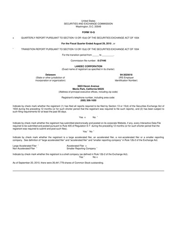 Thumbnail Lifecore Biomedical 10-Q Quarterly Report FY 