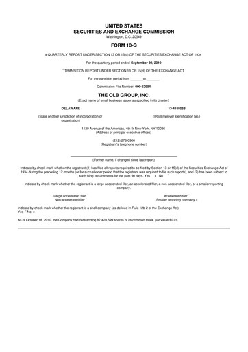 Thumbnail OLB Group 10-Q Quarterly Report FY 