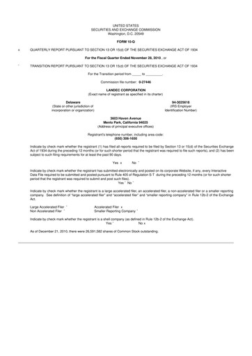 Thumbnail Lifecore Biomedical 10-Q Quarterly Report FY 