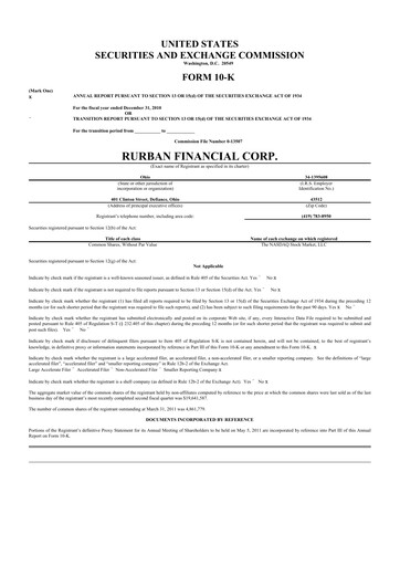 Thumbnail SB Financial Group 10-K Annual Report 