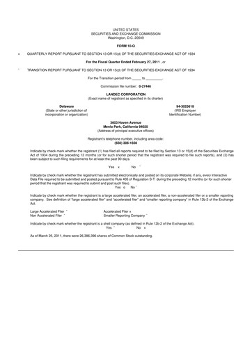 Thumbnail Lifecore Biomedical 10-Q Quarterly Report FY 