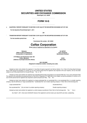 Miniature Enovis 10-Q Rapport trimestriel  