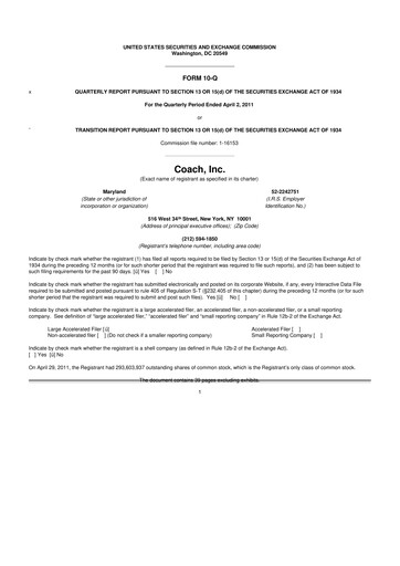 Miniature Tapestry 10-Q Rapport trimestriel  