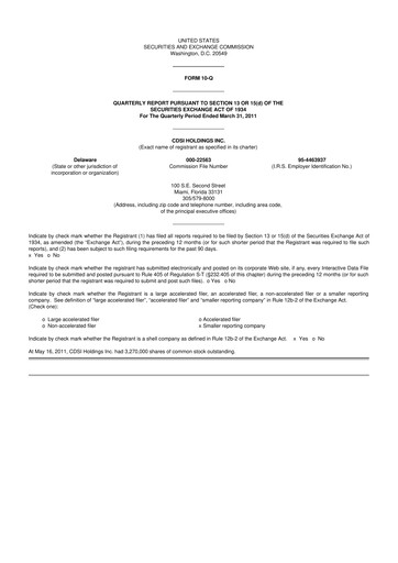 Miniature Safe & Green Holdings 10-Q Rapport trimestriel  