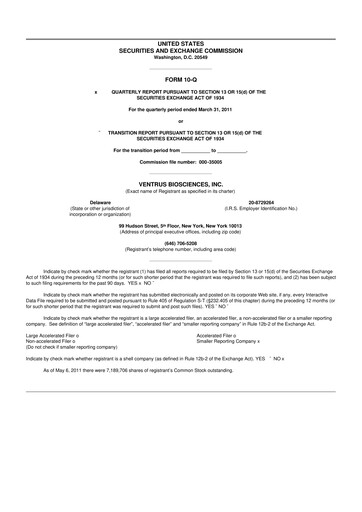 Vorschaubild Assembly Biosciences 10-Q Quartalsbericht  