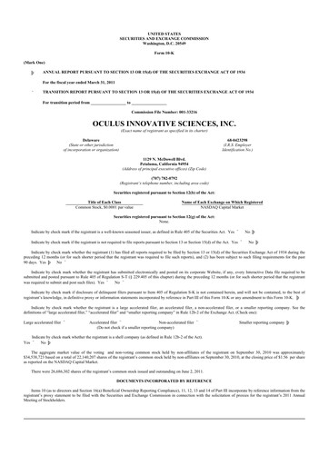 Thumbnail Sonoma Pharmaceuticals 10-K Annual Report 