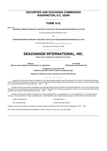 Thumbnail SeaChange International 10-Q Quarterly Report FY 