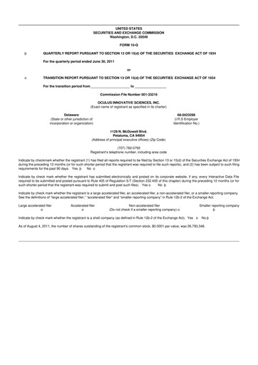 Thumbnail Sonoma Pharmaceuticals 10-Q Quarterly Report FY 