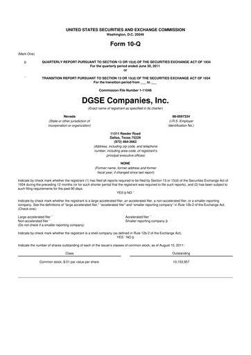 Vorschaubild Envela Corporation 10-Q Quartalsbericht 2011 