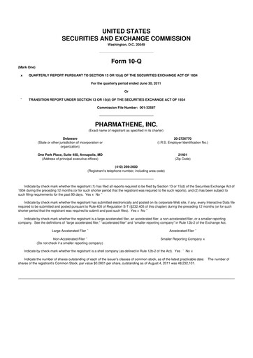 Thumbnail Altimmune 10-Q Quarterly Report FY2011 