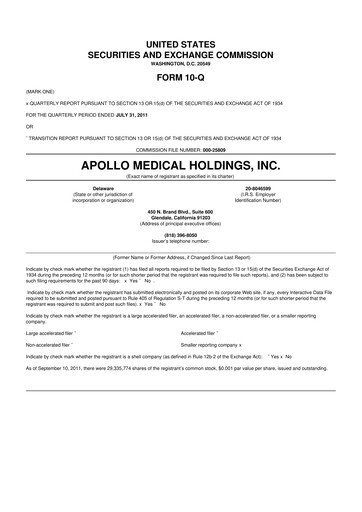 Vorschaubild Astrana Health 10-Q Quartalsbericht 2011 