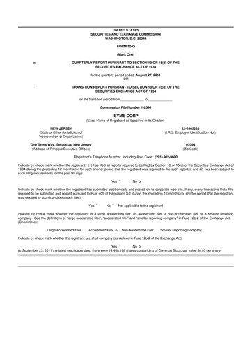Thumbnail Trinity Place Holdings
 10-Q Quarterly Report FY 