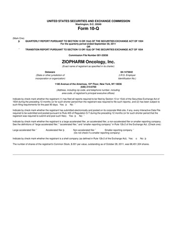 Vorschaubild Alaunos Therapeutics 10-Q Quartalsbericht 2011 