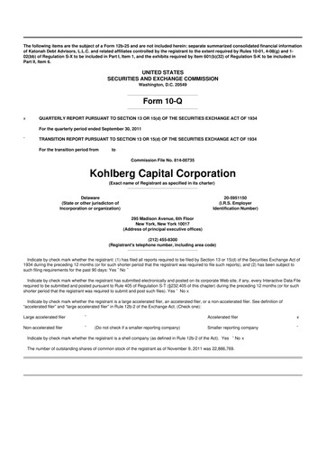 Thumbnail BCP Investment Corporation 10-Q Quarterly Report FY 