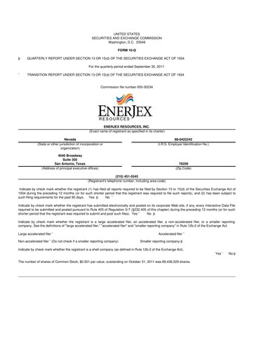 Thumbnail AgEagle Aerial Systems
 10-Q Quarterly Report FY2011 