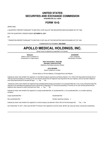 Vorschaubild Astrana Health 10-Q Quartalsbericht 2011 