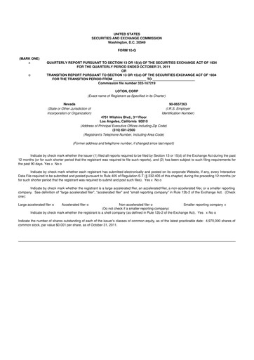 Thumbnail LiveOne 10-Q Quarterly Report FY2012 