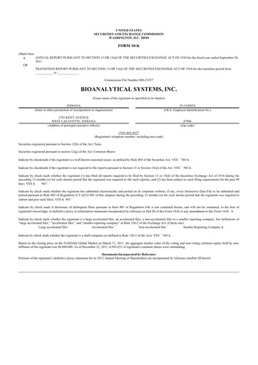 Thumbnail Inotiv 10-K Annual Report 2011