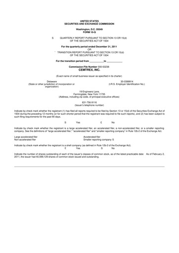 Thumbnail Cemtrex 10-Q Quarterly Report FY2012 