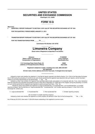 Thumbnail Limoneira
 10-Q Quarterly Report FY2012 