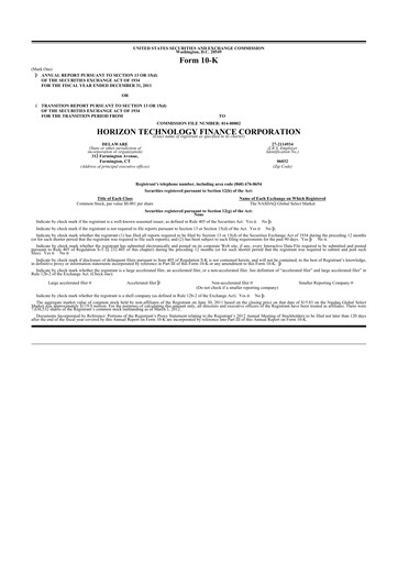 Thumbnail Horizon Technology Finance 10-K Annual Report 