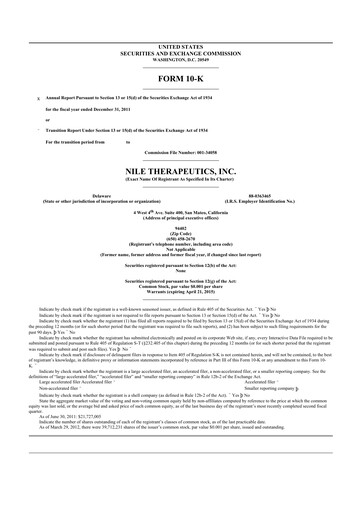 Miniature Capricor Therapeutics
 10-K Rapport annuel 2011